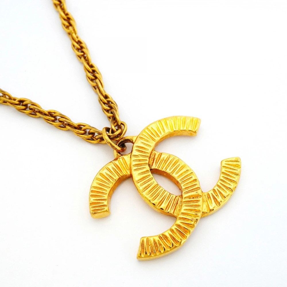 CHANEL Gold Logo Necklace - Picture 2 of 9